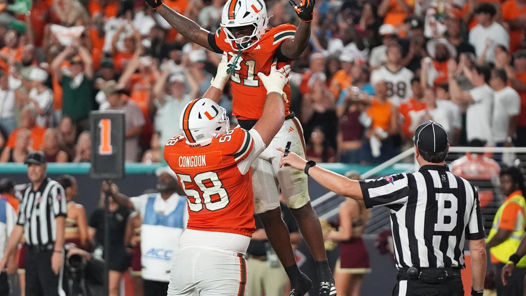 Miami is No. 1 in AP Top 25 for 1st time since '02, No. 2 BYU's ranking best since '84 title season — CBS Miami, Safety Harbor Technology news