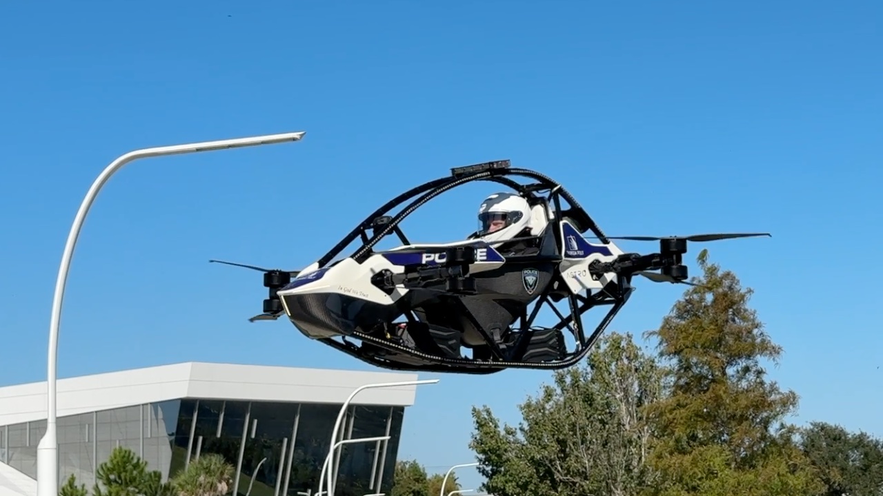Florida Poly Police becomes first agency in U.S. to use electric flying vehicle — WFTS ABC Action News Tampa