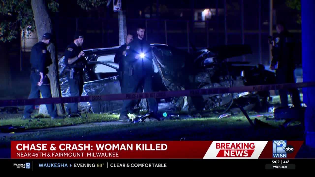 Woman killed after police chase from Germantown ends in Milwaukee crash — WISN 12 Milwaukee, Safety Harbor Community news