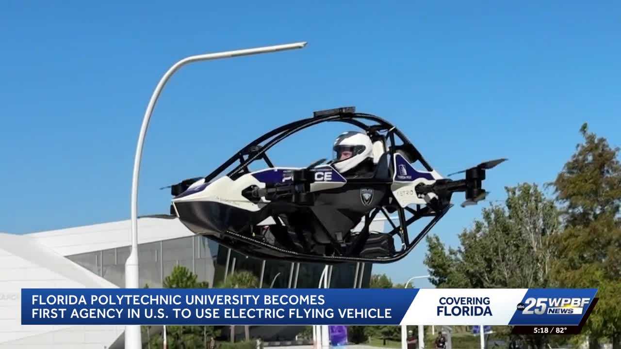 Florida Polytechnic University develops electric flying vehicle for police emergencies — WPBF West Palm Beach, Safety Harbor Community news
