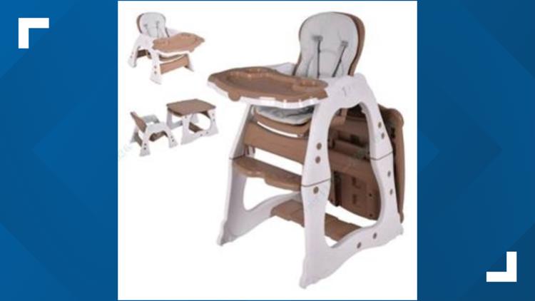 Convertible high chairs recalled over risk of fall, entrapment — WTSP Business Tampa Bay, Safety Harbor Business news