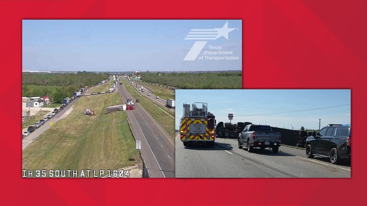 Von Ormy PD: Traffic being diverted after 18-wheeler rolls over on I-35; no injuries reported — KENS 5 (San Antonio), Safety Harbor Community news