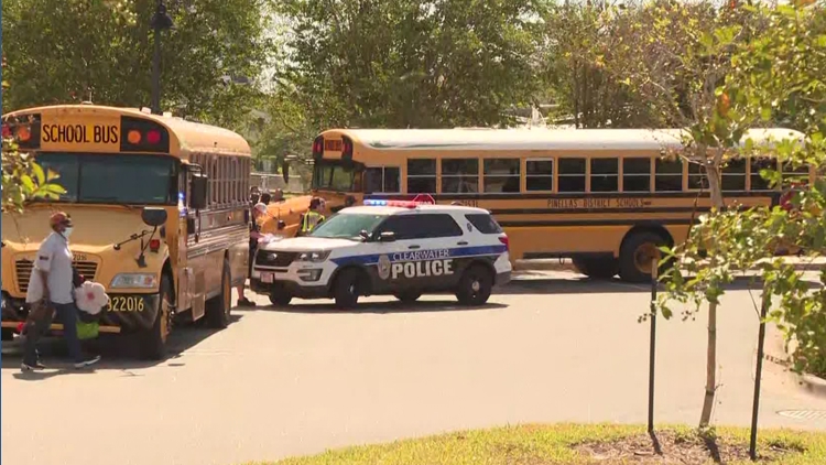School bus crashes in Clearwater with students on board; no serious injuries reported — WTSP 10 Tampa Bay, Safety Harbor Health news